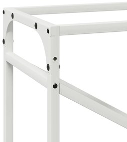 Suporte para lenha 60x25x100 cm aço laminado a frio branco