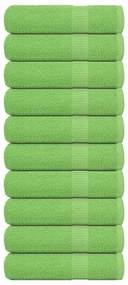 vidaXL Toalhas banho FROGN 10pcs 70x140cm 360 g/m² verde maça
