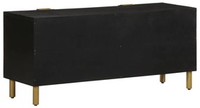 Móvel de TV 105x33x46 cm derivados de madeira preto