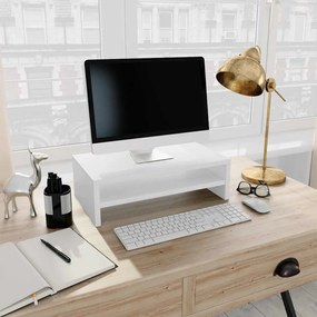 Suporte para monitor 42x24x13 cm derivados de madeira branco
