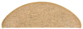 Tapetes de escada autoadesivos 15 pcs 65x21x4 cm laranja