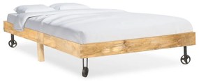 285912 vidaXL Estrutura de cama 120x200 cm madeira de mangueira maciça