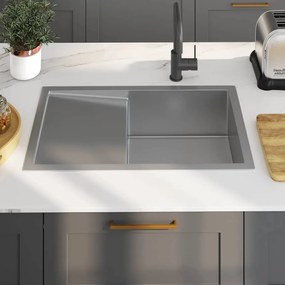Lava-louça de cozinha artesanal aço inoxidável