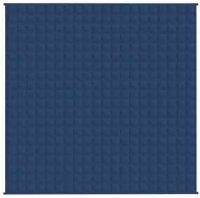 Manta pesada 5 kg 200x200 cm tecido azul