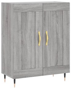 Armário alto 69,5x34x180 cm derivados de madeira sonoma cinza