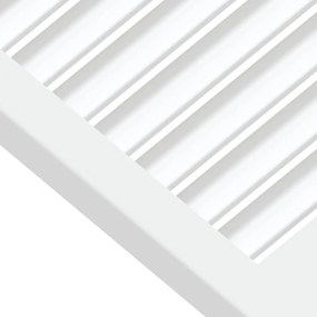 Portas de armário 2 pcs design de persiana pinho maciço branco