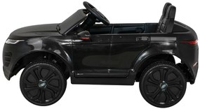 Carro elétrico para Crianças 12V Range Rover Evoque Rodas de EVA, Assento Couro Preto