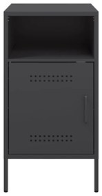 Mesa de cabeceira 36x39x68 cm aço preto