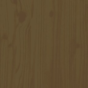Mesa de centro 110x50x40cm madeira de pinho maciça castanho mel