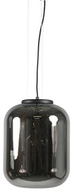 Conjunto de 2 lâmpadas suspensas de design preto com vidro fumê - Bliss Moderno,Retro