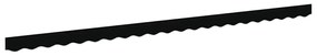 Valance de Toldos pra Estrutura de 5m Preto 4.8x0.2m