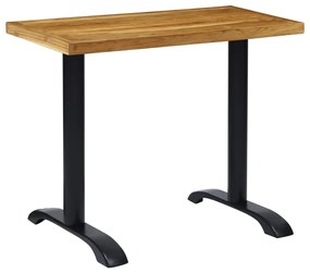 Pernas para mesa de bistrô 2 pcs 61x8x72 cm ferro fundido preto