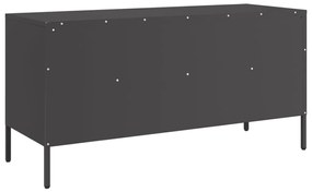 Móvel de TV 100,5x39x50,5 cm aço preto