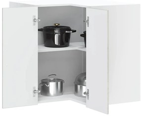 vidaXL Armário canto parede cozinha Lucca madeira cinzento cimento