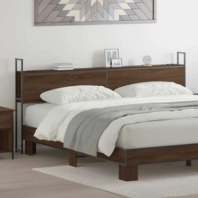 vidaXL Cabeceira de armazenamento Carvalho castanho 180 cm