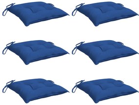 Almofadões para móveis de paletes 6 pcs tecido oxford azul