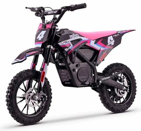 Moto elétrica de cross para crianças Motors Panther 550W Rosa