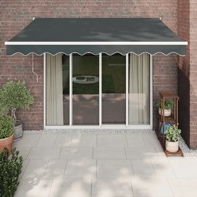 Toldo retrátil automático 3,5x2,5 m antracite