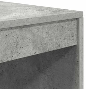 Mesa Betão Cinza 80x50x76 cm Madeira engenheirada