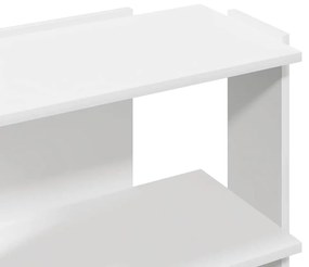 Estante c/ 3 prateleiras 60x30x60cm derivados de madeira branco