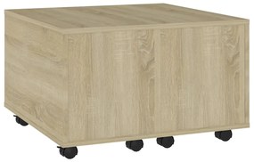 Mesa de centro 60x60x38 cm derivados de madeira carvalho sonoma
