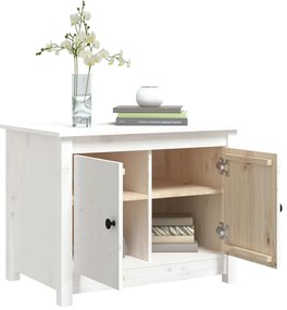 Mesa de centro 71x49x55 cm pinho maciço branco