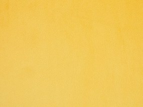Tamborete em veludo amarelo GIRAFFE Beliani