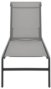 Espreguiçadeiras com mesa 2 pcs textilene e aço