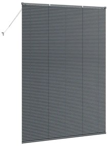 Persiana de Janela Cinzento-escuro 155 x 220 cm Alumínio