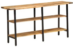Mesa consola 140x35x70 cm madeira de mangueira maciça