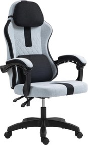 Cadeira de Escritório Miltona Fabric Cinzento e Preto