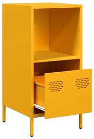 Aparador 35x39x73,5 cm aço laminado a frio amarelo mostarda
