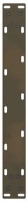 Pés para mesa de centro em aço natural, 2 peças, 70x (42-43) cm, aço