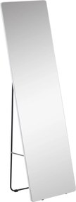 HOMCOM Espelho de Pé Design Moderno Estrutura Alumínio Elegante 45x37x1585 cm Prata Ideal para Decoração Interiores | Aosom Portugal