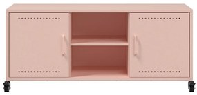 Móvel de TV 100,5x39x43,5 cm aço rosa