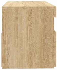 Móvel de TV com luzes LED 60x35x40 cm carvalho sonoma