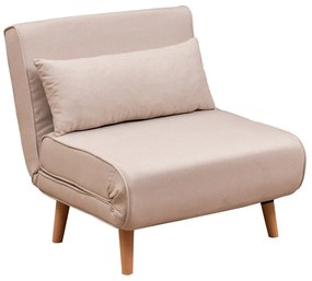 Sofá-cama 1 Lugar Folde – Creme – 180 x 80 cm