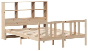 Cama com estante sem colchão 120x200 cm pinho maciço