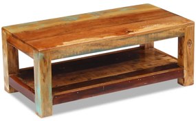 Mesa de centro 90x45x35 cm madeira reciclada maciça