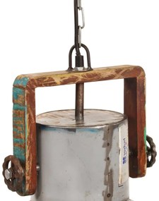 Candeeiro suspenso industrial redondo 25W 40 cm E27 multicor