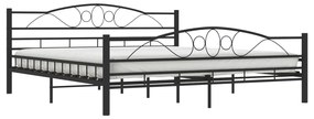 Estrutura de cama em aço 180x200 cm preto