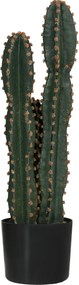 Cacto artificial de grande realismo, planta artificial de grandes dimensões, dim. Ø 17 x 60 cm (altura), verde