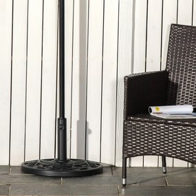 Base para Chapéu de Sol Semicircular 9 kg Base para Chapéu de Sol Apto