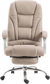 Cadeira de escritório Pacific em tecido com apoio de pé Taupe