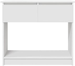 Mesa consola com gavetas 85,5x38,5x74,5 cm branco