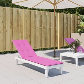 vidaXL Almofadão p/ cadeira de terraço tecido oxford rosa