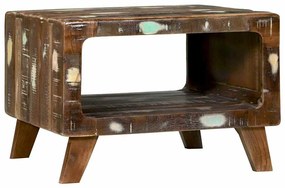 vidaXL Mesa de centro 50 x 50 x 35 cm Madeira recuperada maciça
