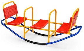 Escorrega grande 6 em 1 com cesta de basquete para playground interno e externo - Azul