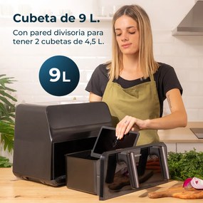 Fritadeira dietética digital Cecofry Advance 9000 Window de 9 L de capacidade
