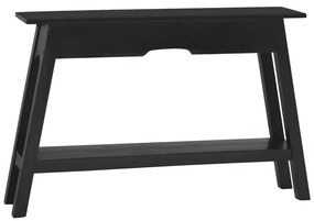 vidaXL Mesa consola 110x30x75 cm madeira de mogno maciça preto